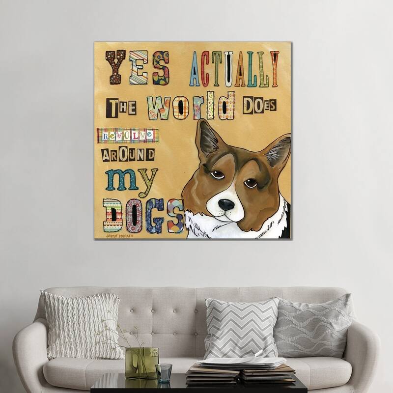 iCanvas "Around My Dog" by Jamie Morath Canvas Print