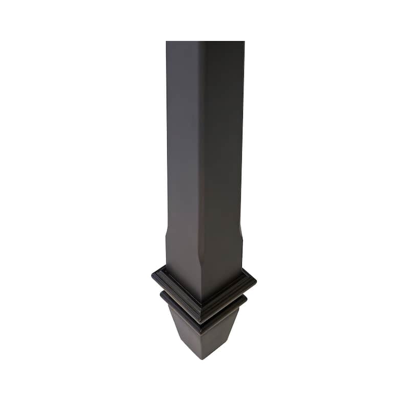 Traditional Wood Kitchen Extension Dining Table, Black - Large