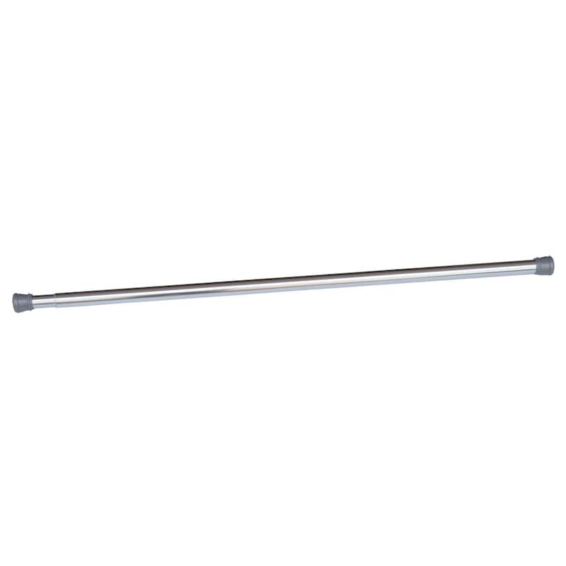 Design House Chrome Classic Adjustable 36 to 63-inch Bathroom Shower Rod - Polished Chrome - Polished Chrome