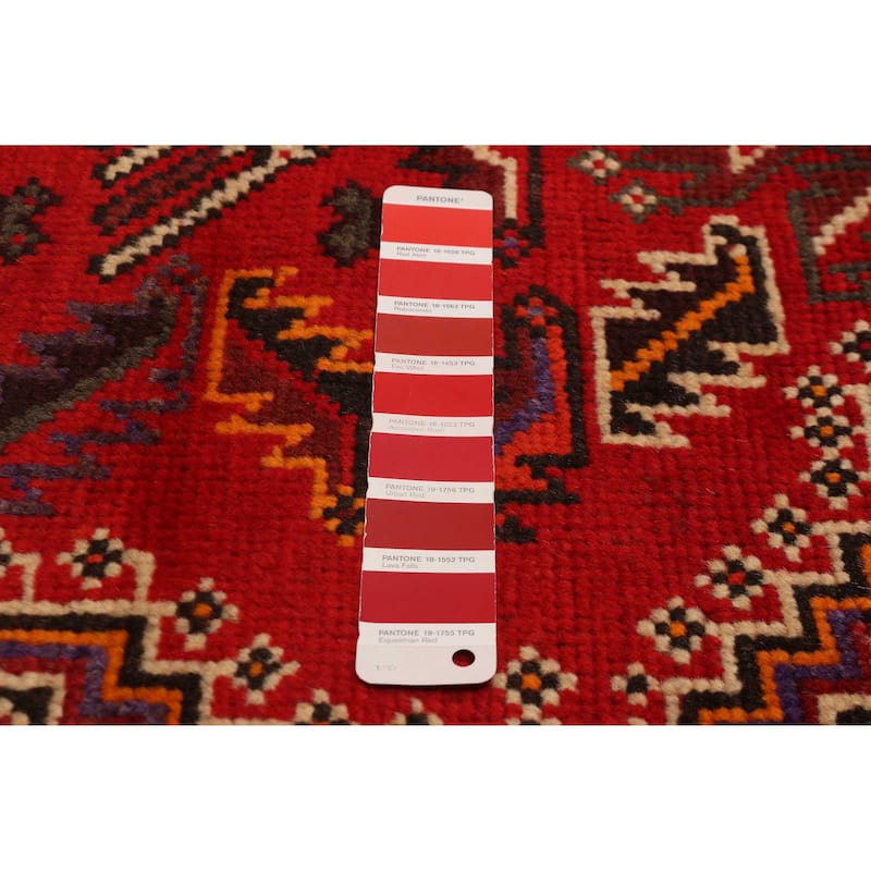 ECARPETGALLERY Hand-knotted Melis Red Wool Rug - 6'10 x 10'0