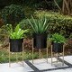 preview thumbnail 19 of 23, Glitzhome Modern Metal 3-piece Plant Stand Set
