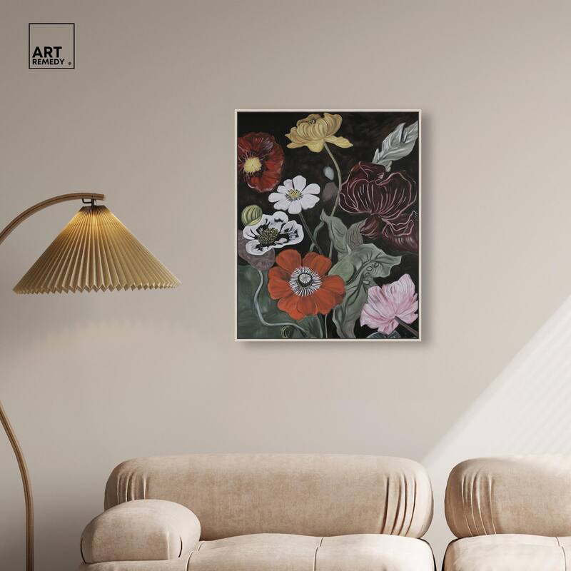 Ruby Revelry Canvas by Art Remedy