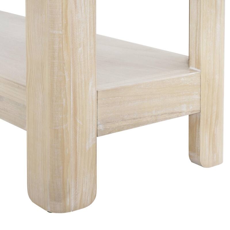59" Modern Console Table with Elegant Minimalist Design and Premium Wood Veneer Finish