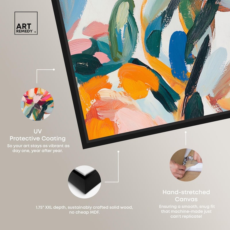 Lively Flora I Canvas by Art Remedy