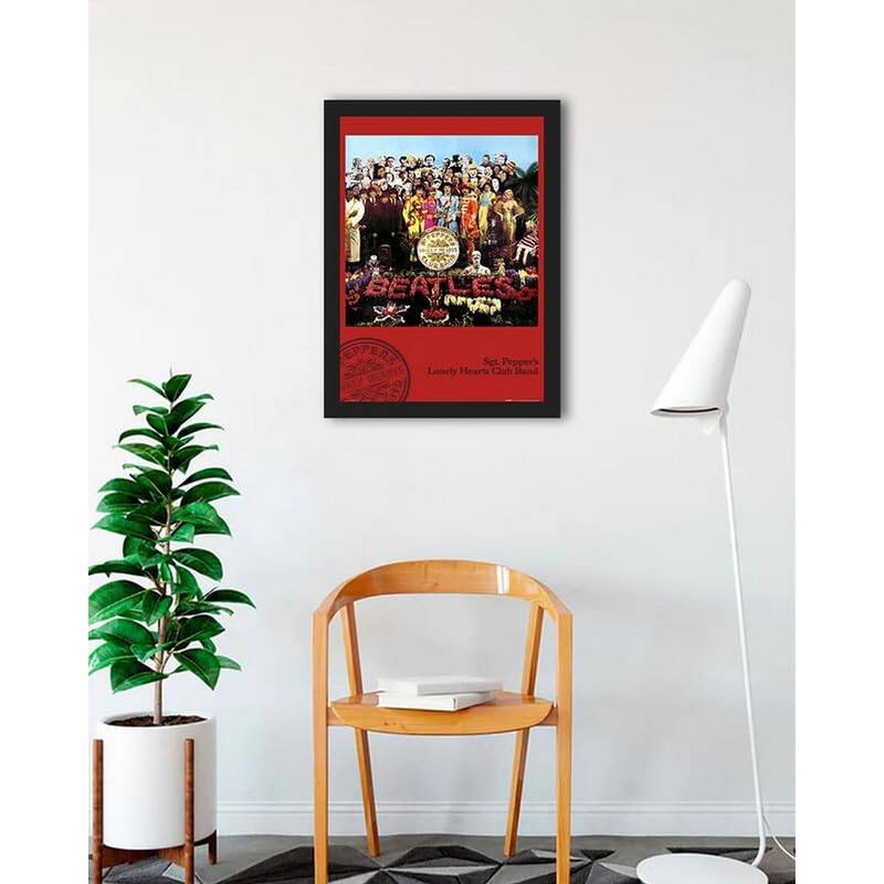 Beatles Sgt Pepper (Album Cover) Framed Poster - 24 x 36 Inch