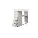 preview thumbnail 5 of 4, Twin Over Twin Bunk Bed with Built-in Desk, White
