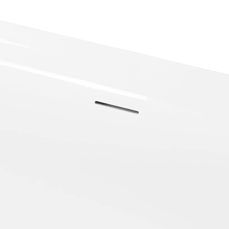 Freestanding Pure Acrylic Sheet Bathtub With Drainage and Overflow