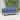 Outdoor Aluminum Couch Settee with Navyblue Cushions