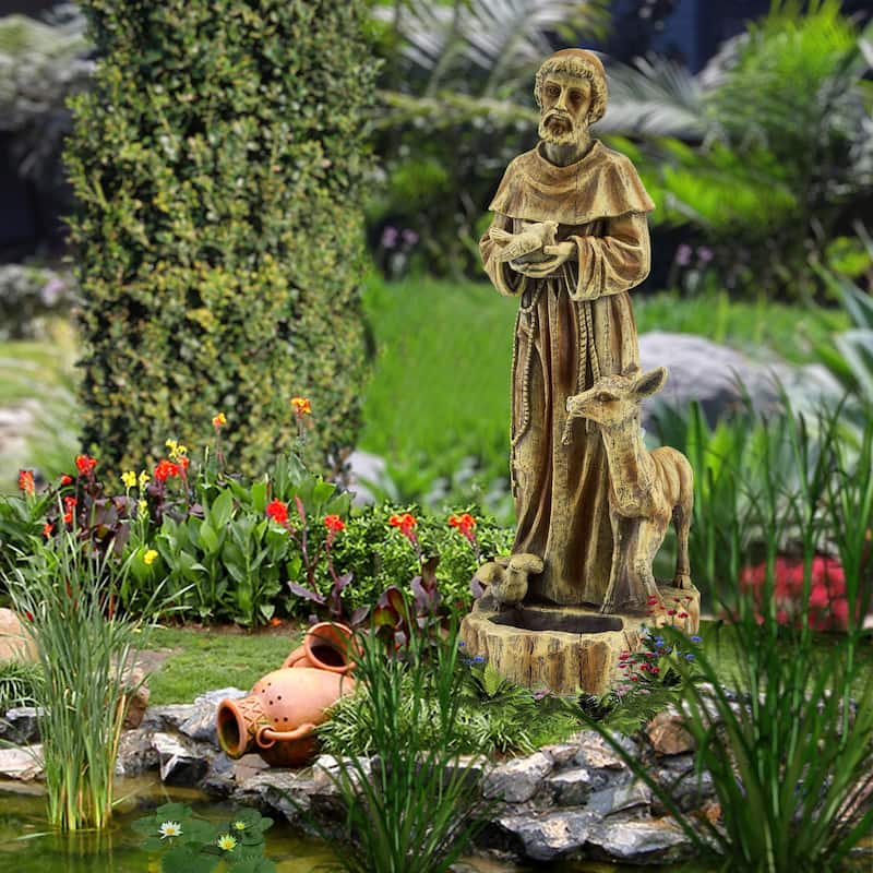 EROMMY Outdoor Religious Statue - Waterproof Garden Decor for Patio, Porch, and Courtyard