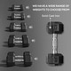 preview thumbnail 3 of 7, Soozier 30lbs Rubber Dumbbells Weight Set 15lbs/Single Dumbbell Hand Weight Barbell for Body Fitness Training for Home Office