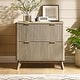 preview thumbnail 11 of 20, Modern Fluted 2 Drawer Lateral File Cabinet, Office Storage Cabinet