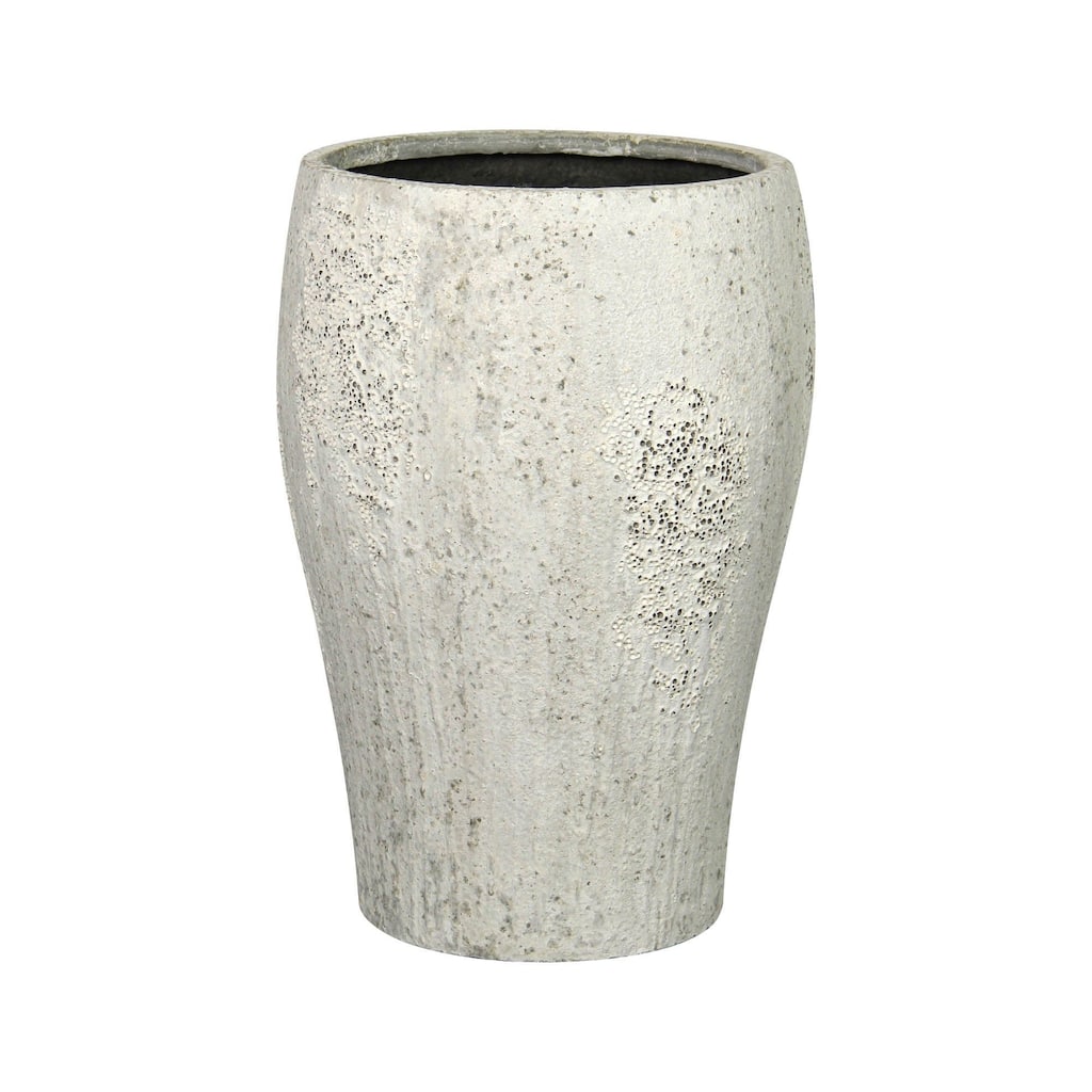 Patio Large Concrete Pot, Antique White