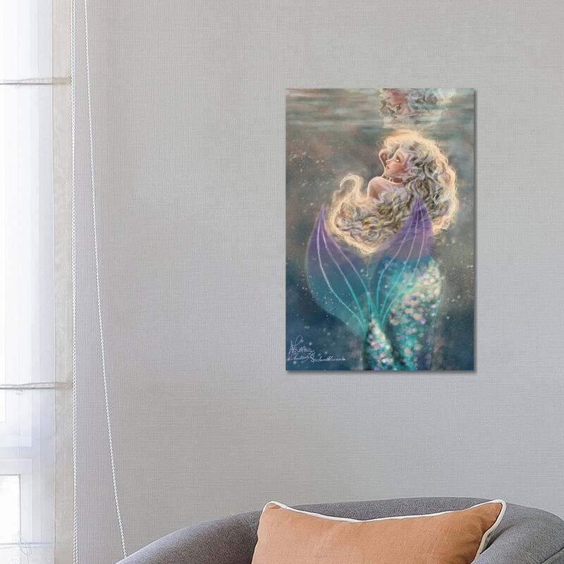 iCanvas "Ste-Anne Mermaid Under The Water" by Anastasia Tsai Canvas Print - 26x18x1.5