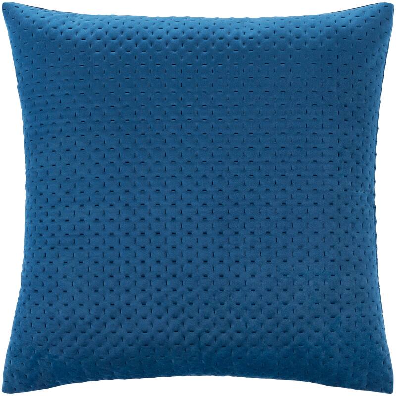The Curated Nomad Sawyer Velvet Stitched 22-inch Throw Pillow Cover