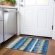 preview thumbnail 46 of 132, Premium Washable Super Soft Modern Ombre Stripe Mayfield Rug Navy - 1'8" x 2'6"