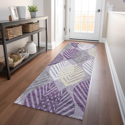 Premium Washable Super Soft Farmhouse Leaves Mayfield Rug
