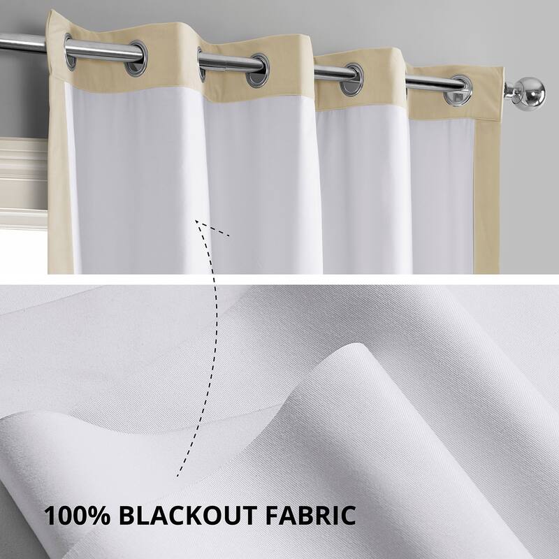 Exclusive Fabrics Signature Grommet Velvet Blackout Curtain (1 Panel)