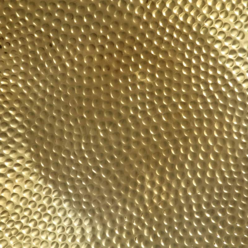 vidaXL Coffee Table Brass Hammered Aluminum Medium Decorative Inlays - 11.8 x 27.6 x 27.6