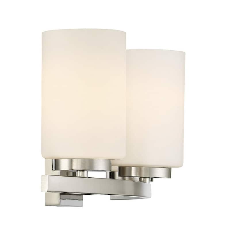 Trade Winds Kingston 3-Light Bathroom Vanity Light in Brushed Nickel