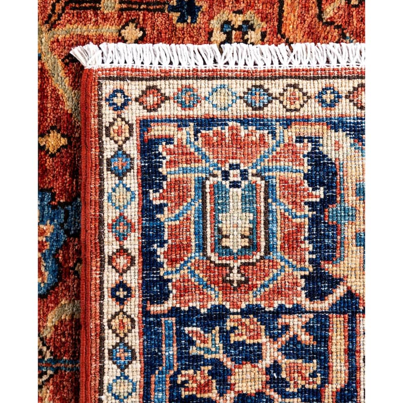 Serapi One-of-a-Kind Hand-Knotted Area Rug - Red - 4' 2" x 5' 10"