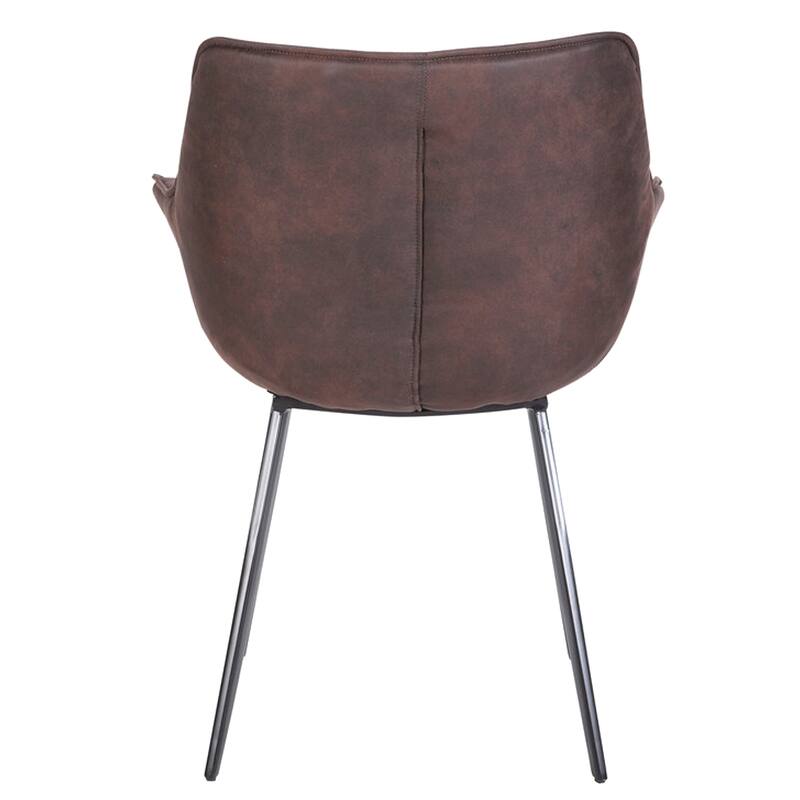 Porthos Home Modern Retro Microfiber Dining or Accent Chair