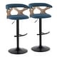 preview thumbnail 44 of 141, Carson Carrington Viby Adjustable Bar Stool with Rounded T Footrest (Set of 2)