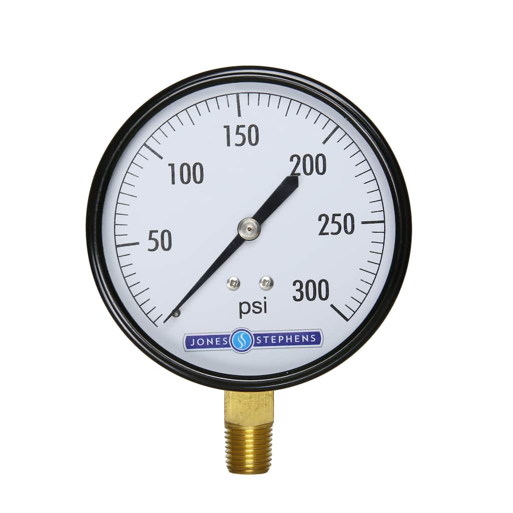 Jones Stephens G62300 3-1/2" 300 PSI Pressure Gauge
