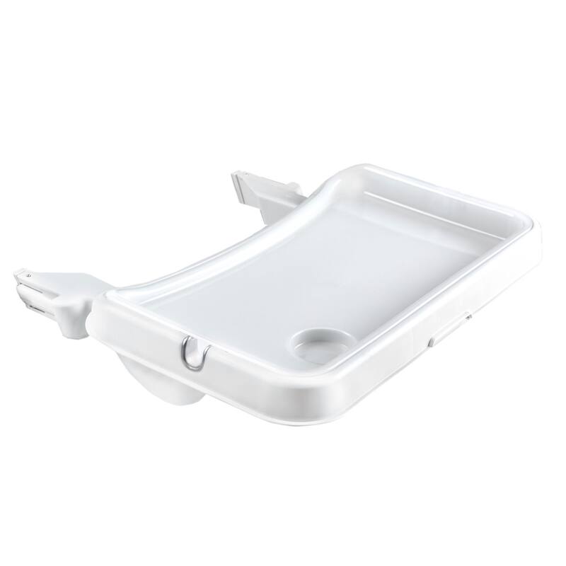 hauck AlphaPlus Grow Along Wooden High Chair w/White Tray Table & Grey Cushion - 16.5