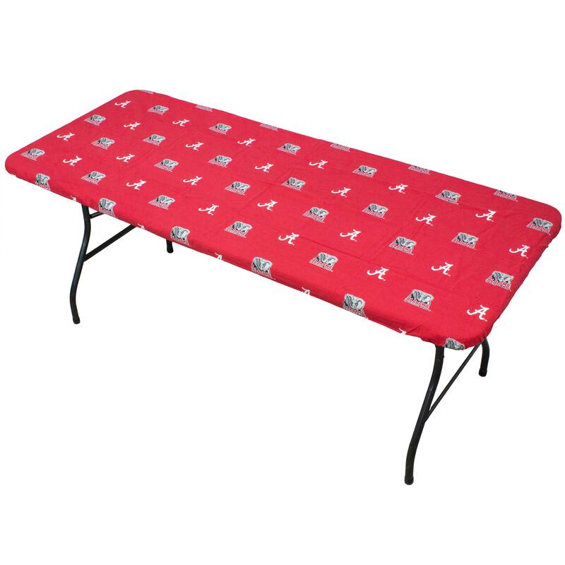 Alabama Crimson Tide Tailgate Fitted Tablecloth, 33" x 33", Card Table