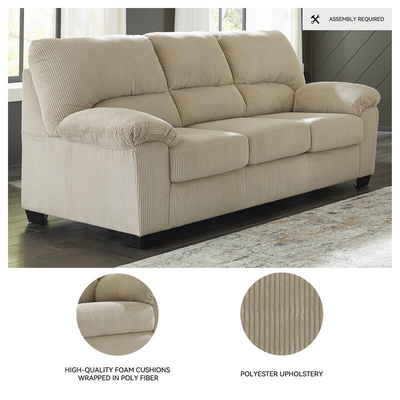 Signature Design by Ashley SimpleJoy Sofa - 83"W x 38"D x 40"H