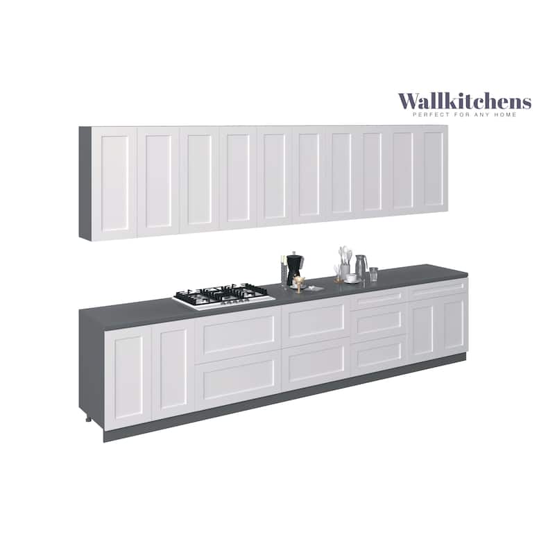Kitchen Signature Collection White Matte Color Base Size 13Ft Wide - 153x24 - White