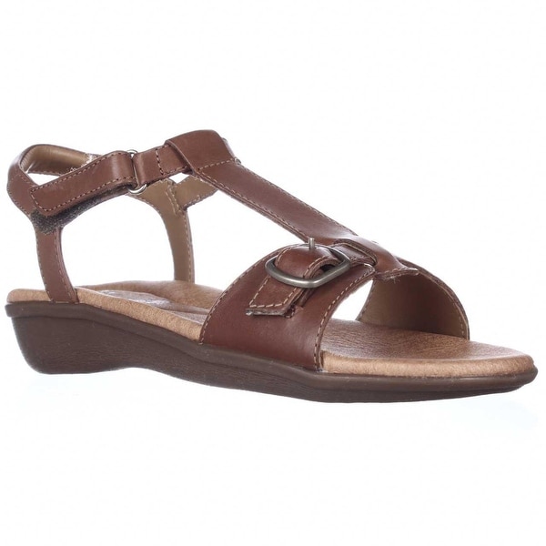 Shop Clarks Manilla Lift Comfort Ankle Strap Sandals, Tan - Free ...