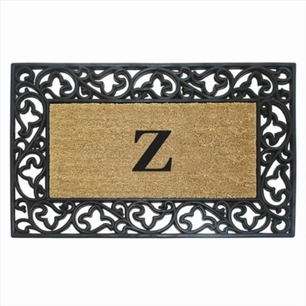 Nedia Home 18016 Acanthus Border 30 x 48 In. Rubber-Coir Doormat - Plain