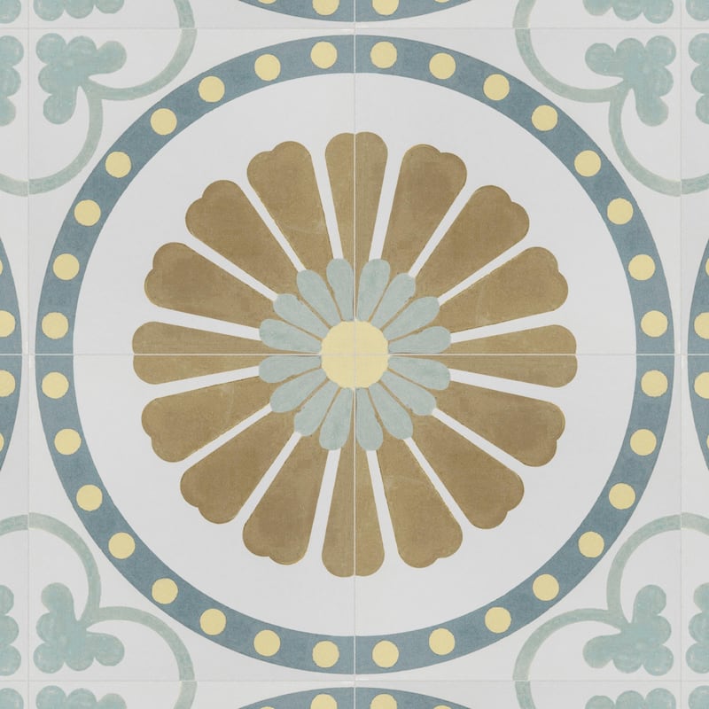 Merola Tile Revival Ring 7-3/4" x 7-3/4" Ceramic Floor and Wall Tile