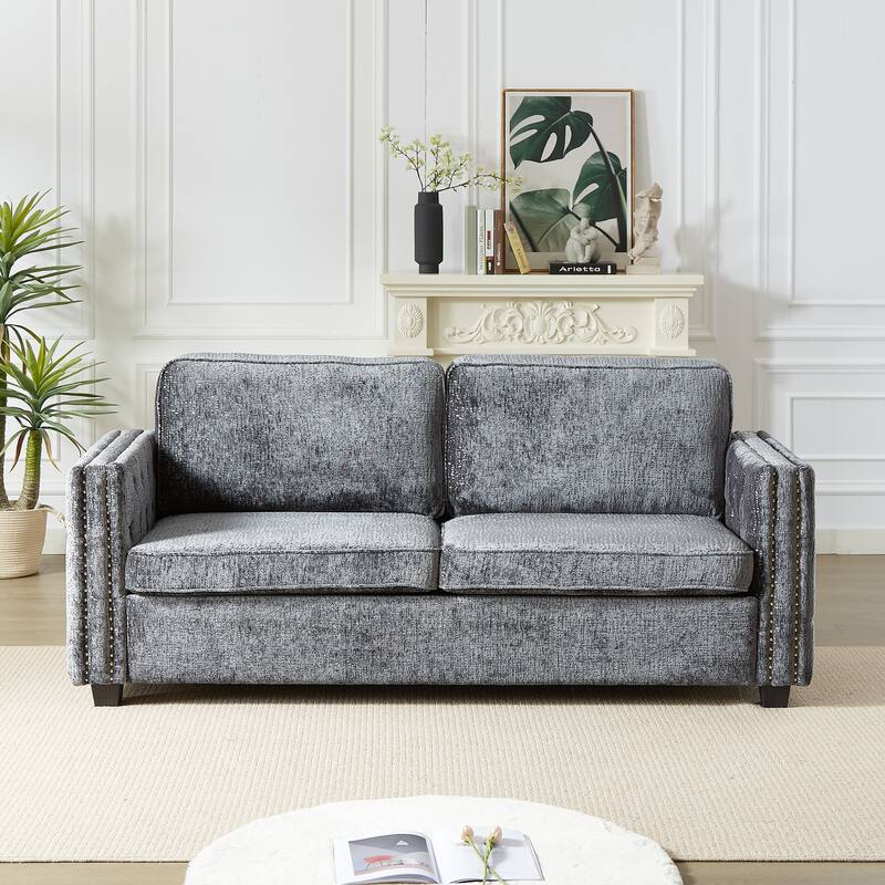 Luxurious Chenille Couch with Sleeper Sofa Bed, Easy Assembly, and Ultimate Comfort