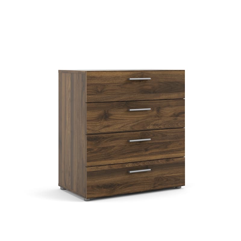 Porch & Den Angus Contemporary 4-drawer Engineered Wood Chest - Walnut