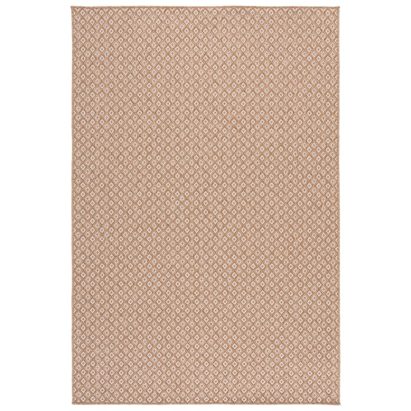 SAFAVIEH Sisal Performance Dominique Washable Indoor/Outdoor Rug - Weather Resistant & Easy Cleaning - Natural/Ivory - 5'3" x 7'6"