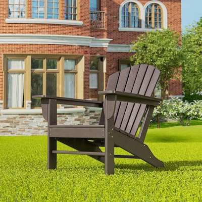 Polytrends Altura Outdoor Eco-Friendly All Weather Poly Patio Adirondack Chair - Deep Seating