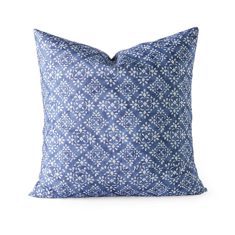 Exclusive Fabrics Printed Cotton Throw Pillow Covers 18 X 18 - Textured Decorative Pillow Covers (Set of 2)