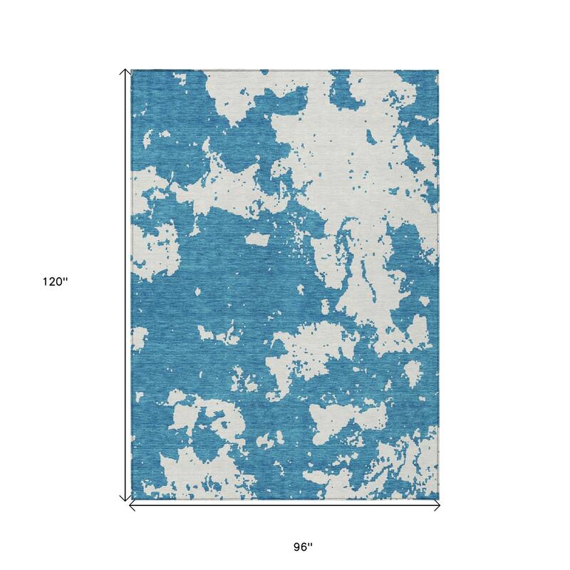 HomeRoots Abstract Transitional Rectangle Outdoor Rug