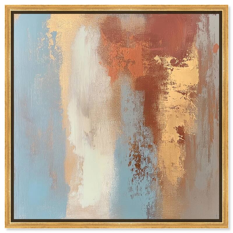 Coastal Rust II Canvas by Art Remedy - Gold - 40" x 40"