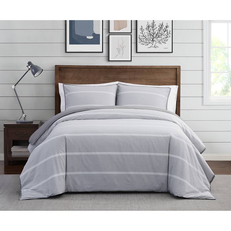 Brooklyn Loom Niari Yarn Dye Stripe 3 Piece Comforter Set