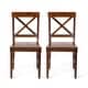 preview thumbnail 1 of 9, Bostwick Wood Dining Chairs (Set of 2) by Christopher Knight Home Rich Mahogany