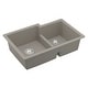 preview thumbnail 19 of 56, Karran Undermount Large/Small Bowl Quartz Kitchen Sink - 32" x 21.25" x 9" - 32" x 21.25" x 9"