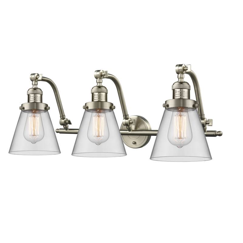 Innovations Lighting Small Cone 3 Light 28" Wide Bathroom Vanity Light
