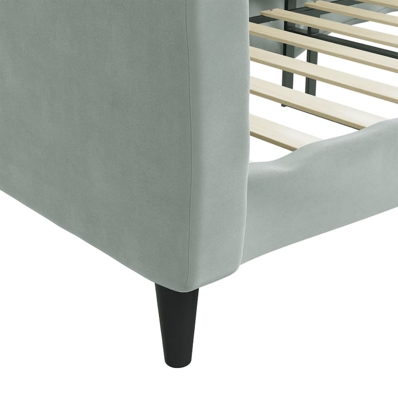 vidaXL Day Bed Upholstered Sleeper Sofa Bed for Bedroom Living Room Velvet