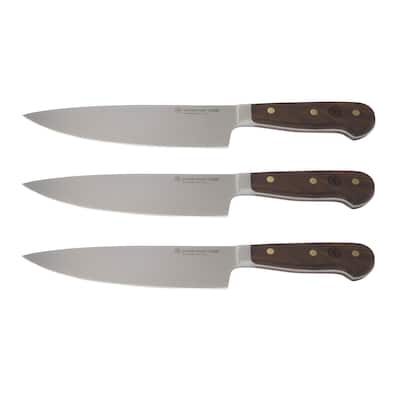 3x Wusthof Crafter 8" Chef's Knife, Black
