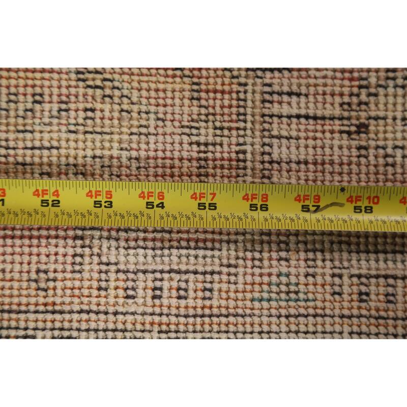 Hand-knotted Distressed Boteh Botemir Persian Area Rug Wool - 7'6" x 10'7"