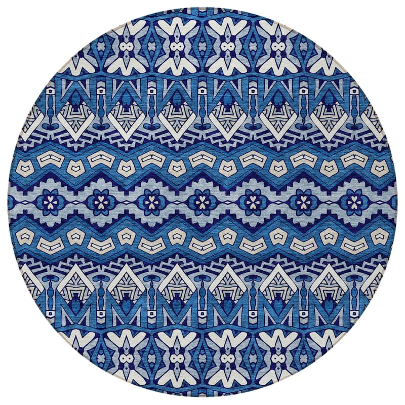 HomeRoots Moroccan Transitional Rectangle Outdoor Rug