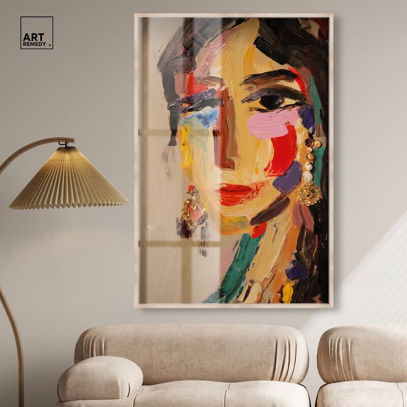 Colorful Expression II Shadowbox by Art Remedy